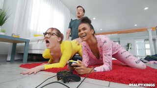 REALITYKINGS Slumber Party 3some ft. Easy-to-Pick Onesie Pyjamas