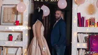 18 yo Cutie spends Prom Night getting Analized by BFFs Dad