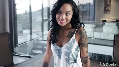 Ebony babe fucked by her boyfriend