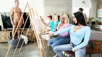Brazzers: Sip And Paint And Suck Cock on XPORN