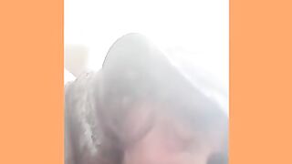 Cock loving granny was caught on tape while she was sucking a big, black dick