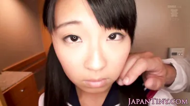 Asian petite schoolgirl fucked in tight pussy