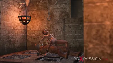 Orgy in the Dungeon. 3D animation.