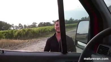 Mature Fattie takes twink for a ride