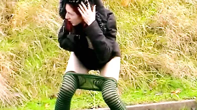 Stop peeing in public! People can see you!