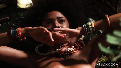 Ebony gets Wild in the Jungle