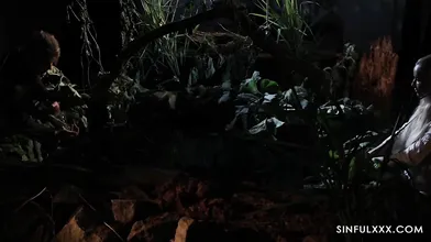 Sensual Couple Save Broken Relationship in the Jungle