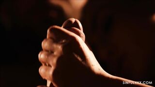 Most amazing close up threesome sex video