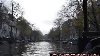 Dutch hooker fucked after blowjob by tourist