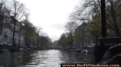 Dutch hooker fucked after blowjob by tourist