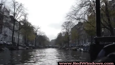Dutch hooker fucked after blowjob by tourist