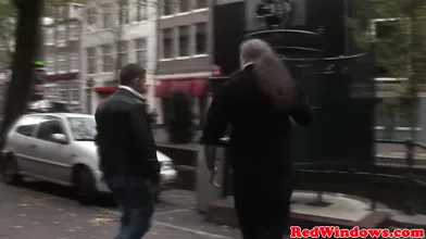 Real amsterdam hooker fucking tourist closeup