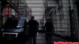 Real amsterdam prostitute swallows tourist load
