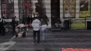 Indian hooker gets tourists jizz on tits
