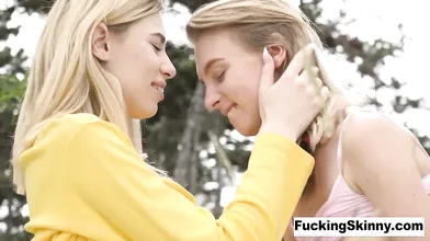 Skinny Lesbians in Nature