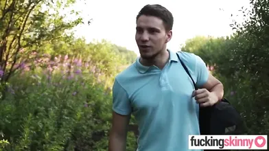 Skinny Craves  Cum in the Wilderness