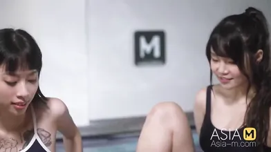 ModelMedia Asia-Slutty Women's Swimming Team-Yue Ke Lan-MD-0242-Best Original Asia Porn Video