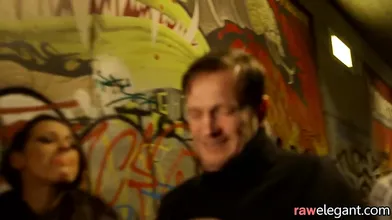 Busty euro duo facialized in threesome