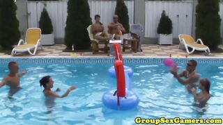 Blue Angel cocksucking before cumshot