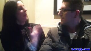 British posh cougar in lingerie pulls bloke