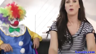 Glamcore mature euro skank rammed rough by clown