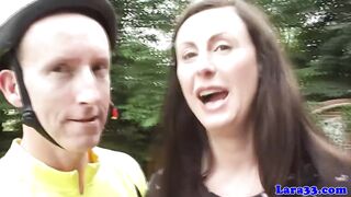Euro english milf in stockings anal fuck