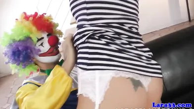 Saucy mature british tart fucked by a clown