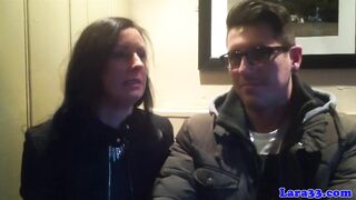 Glam mature suck cock after picking up bloke
