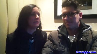 Glam mature suck cock after picking up bloke