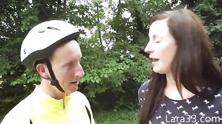 Assfucked UK milf in stockings jizzed on bum