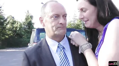 UK milf nurse seduces lucky british senior