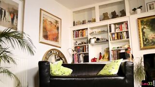 Masturbating MILF fucked doggystyle after oral