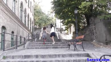 English milf plays with gorgeous babe