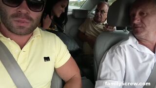 Dads Pick up and Stepdaughter