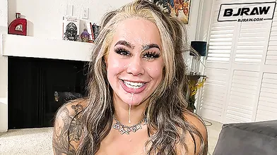 BJRAW Misty Meaner's mouth is made for cock
