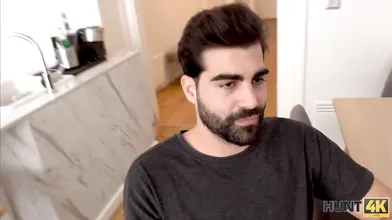 HUNT4K. Guy watches how buddy nails his pretty girlfriend after shower