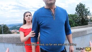 HUNT4K. Girl awakens passerbys cock and welcomes it in her vagina