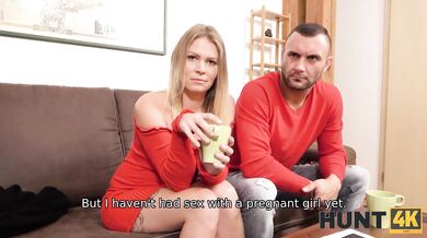 HUNT4K. Sex with dirty pickup artist promises money to man and wife
