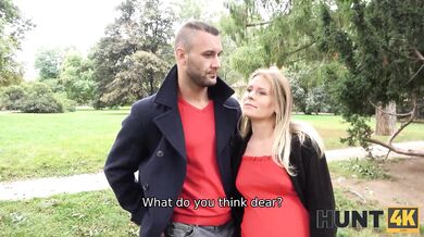 HUNT4K. Hunter spices up his life by trying sex with pregnant hottie
