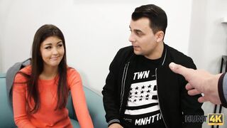 HUNT4K. Boy is able to purchase car only after GF has sex with its owner