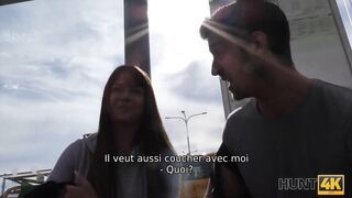 HUNT4K. Pareja por dinero satisface todas las peticiones de un hombre rico y pervertido