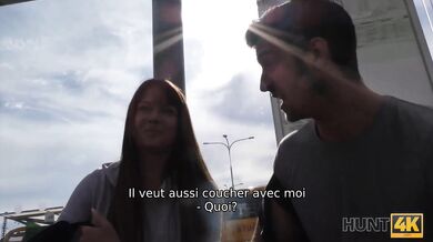 HUNT4K. Pareja por dinero satisface todas las peticiones de un hombre rico y pervertido