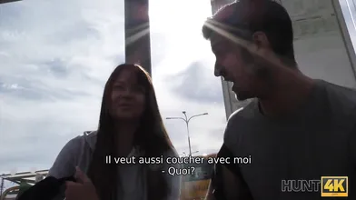 HUNT4K Pareja por dinero satisface todas las peticiones de un hombre rico y pervertido