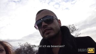 HUNT4K Slutty Hottie akzeptiert Bargeld vom Jäger für die Chance, BF Cuckold zu machen