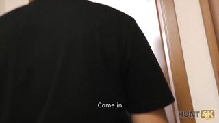 HUNT4K Cuck counts money while stranger copulates with his girlfriend