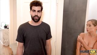 HUNT4K Rich stud gets access to twat of friends new GF using cash
