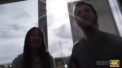 HUNT4K Couple for money satisfies every request of perverted and rich man