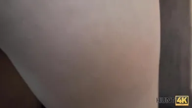 HUNT4K Slutty hottie accepts cash from hunter for chance to make BF cuckold