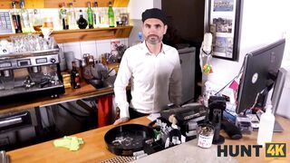 HUNT4K A cup of coffee, please. Keep the change and suck my dick!