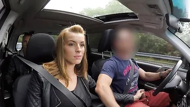 HUNT4K Chick with perfect ass and boobs gets paid for sex in car